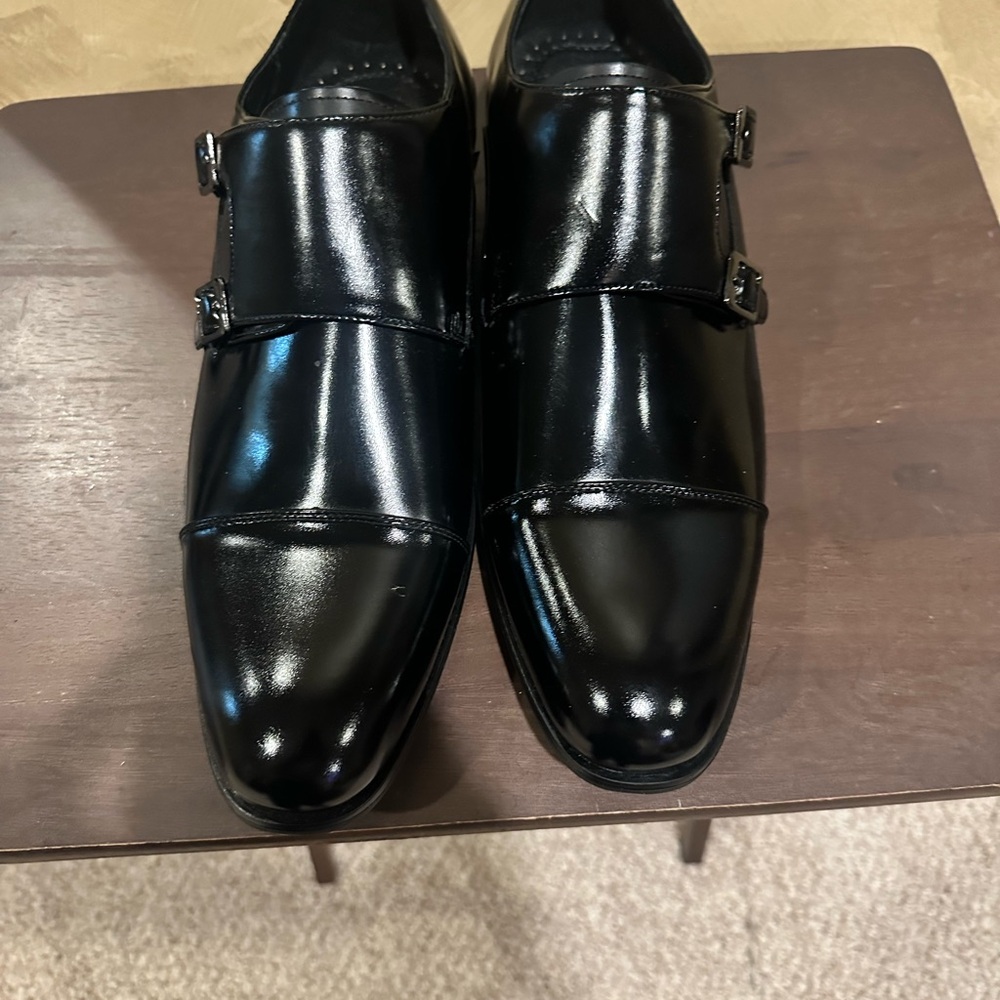 Stacy Adams Black Leather Dress Shoes